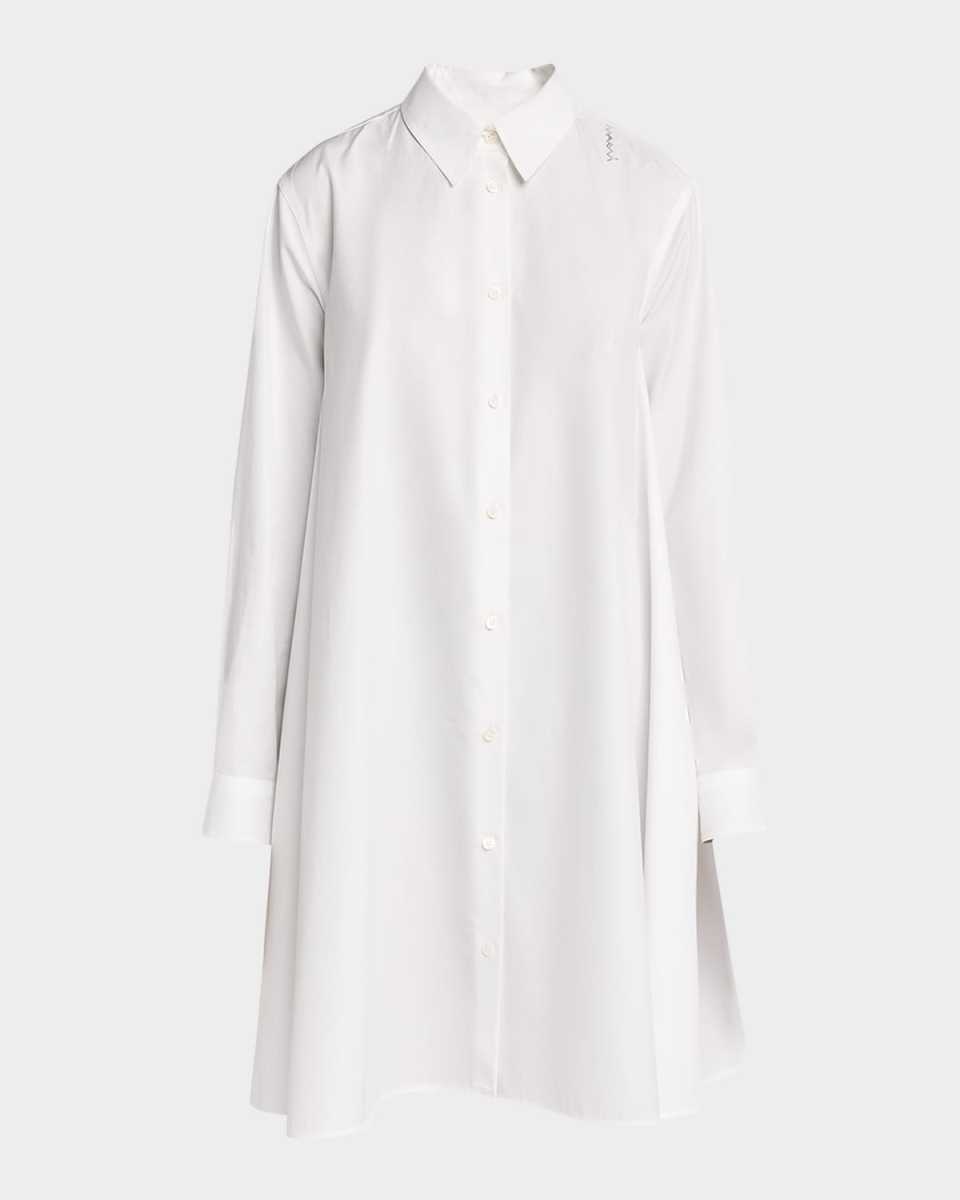 Poplin Mini Shirt Dress